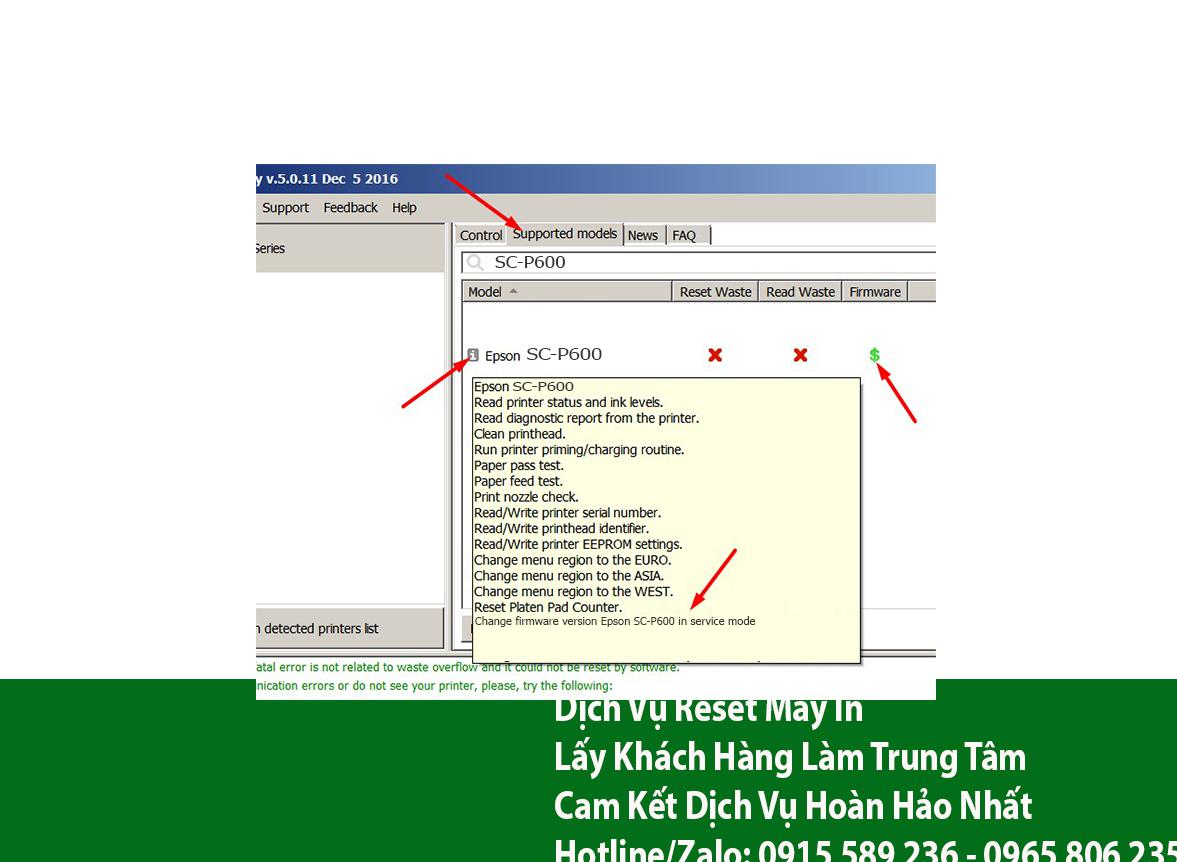 Key Firmware May In Epson SC-P600 Step 1